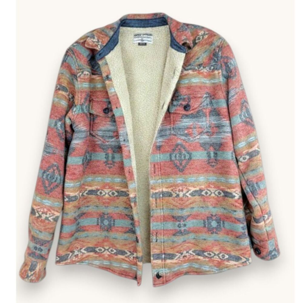 Cody James M Southwestern Sherpa Lined Western Shacket